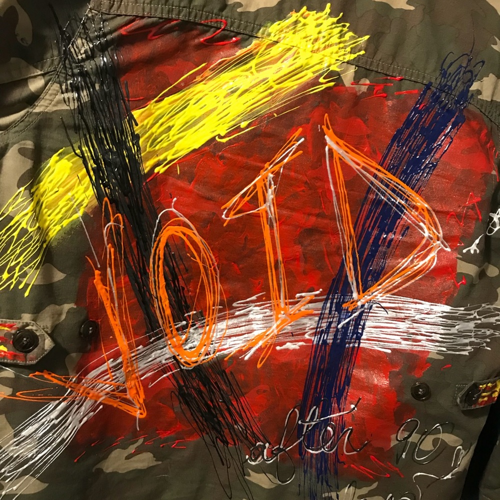 Custom 1 Of A Kind Void After 90 Days Camo Jacket - image 1